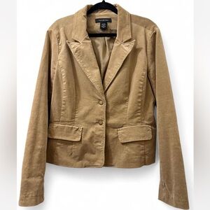 Calvin Klein Jeans Women's Khaki Corduroy Blazer